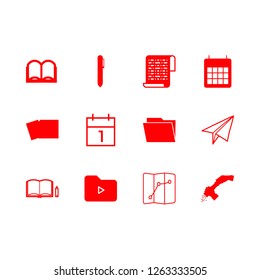   vector set. With papper, map and newspaper icons in set