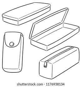 vector set of pencil case