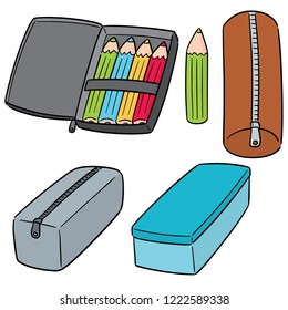 vector set of pencil case