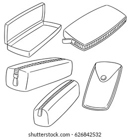 vector set of pencil case