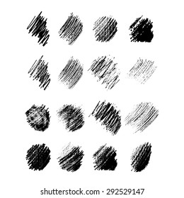 Vector set of pencil drawing