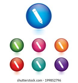 Vector - Set of pencil icons 