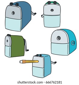 vector set of pencil sharpener