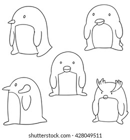 vector set of penguin