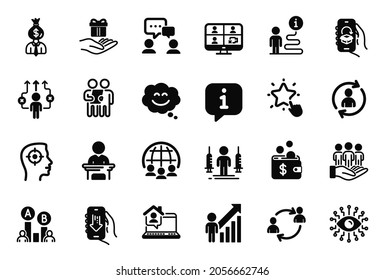 Vector Set People Icons Related Artificial Stock Vector (Royalty Free ...