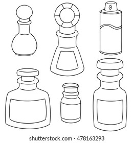 Vector Set Perfume Bottle Stock Vector (Royalty Free) 478163293 ...