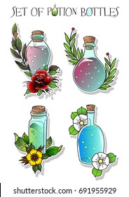 Vector Set of Perfume Bottles 