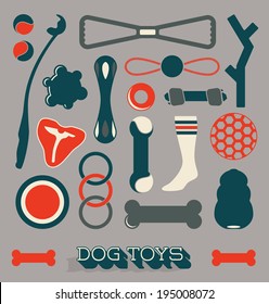 Vector Set: Pet Dog Toys