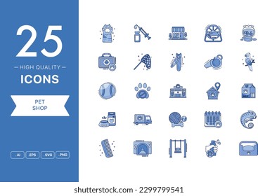 Vector set of Pet Shop icons