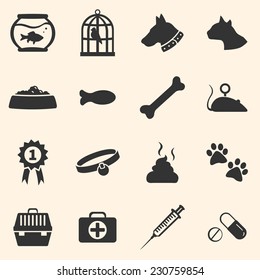 Vector Set of Pets Icons