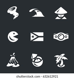 Vector Set of Philippines Icons.