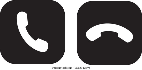  Vector set phone call icons. for mobile concept and web design. Noisy phone Flat calling symbol illustration sign,
