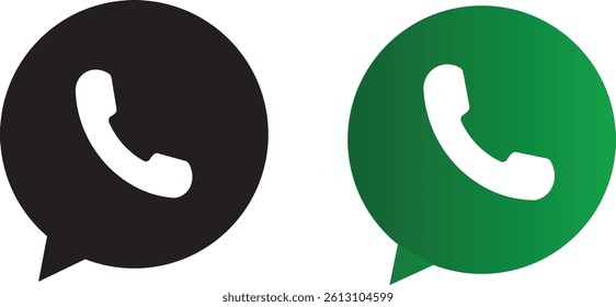 Vector set phone call icons. Vector isolated icon. for mobile concept and web design
