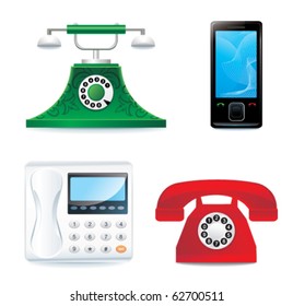 Vector set of phones