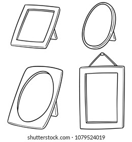 vector set of photo frame