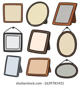 vector set of photo frame