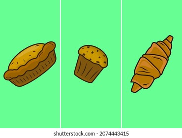 Vector set of pictures - bakery