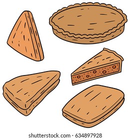 vector set of pie