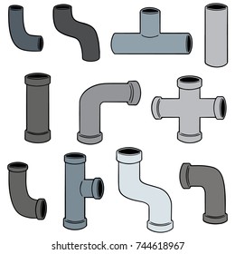 vector set of pipe