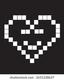 Vector set of pixel art music icons with notes, instruments and audio symbols. 8-bit retro pixel vector art	