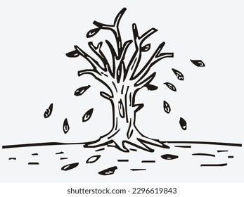 vector set of plant and tree with its silhouette