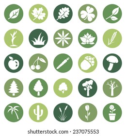 Vector Set of Plants Icons