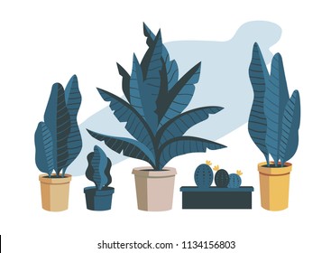 Vector set of plants. Perfect for greeting card, poster, invitation and so on.