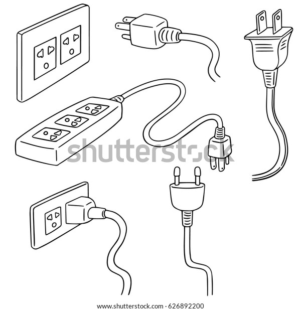 Vector Set Plugs Stock Vector (Royalty Free) 626892200