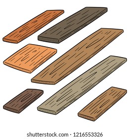 vector set of plywood