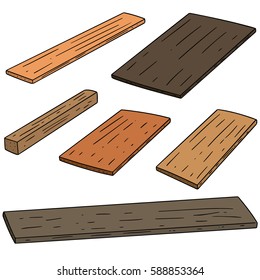 vector set of plywood