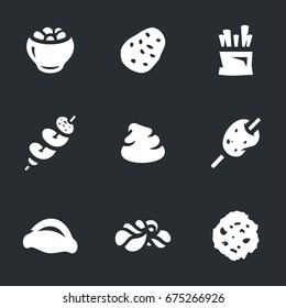 Vector Set of Potato Icons.