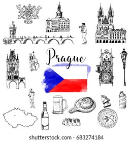  Vector set of Prague