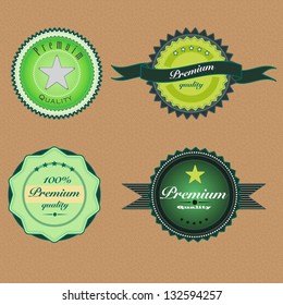 vector set of premium quality badges