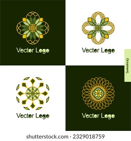 Vector set of premium quality vintage outline art style