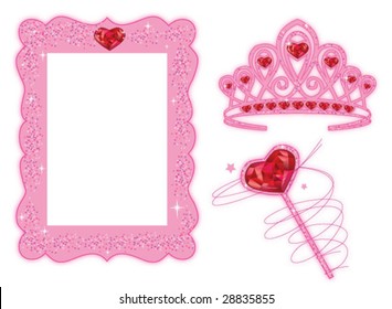 vector set for princess