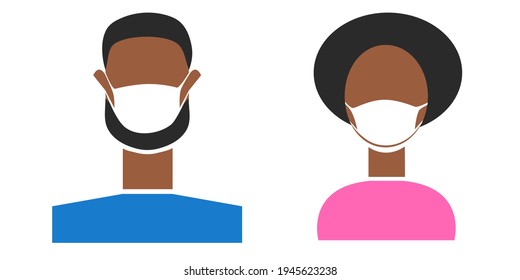 Conjunto de vectores de iconos de perfil para hombres y mujeres enmascarados: avatares anónimos masculinos y femeninos, imágenes de usuario. Ilustración aislada, fácil de editar y lista para usar iconos coloridos.