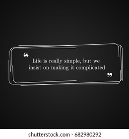 Vector set quote frame with commas, speech balloon, colorful quote dialog sign frames for modern design.