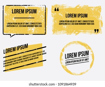Fondo de citas de conjunto de Vector. Ilustración moderna de letras. Anuncios, volantes y otros tipos de diseño de negocios.