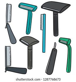 Vector Set Razor Stock Vector (Royalty Free) 1287768673 | Shutterstock