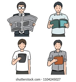vector set of reader