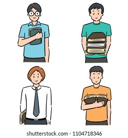 vector set of reader