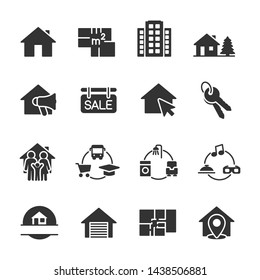 Vector set of real estate icons.