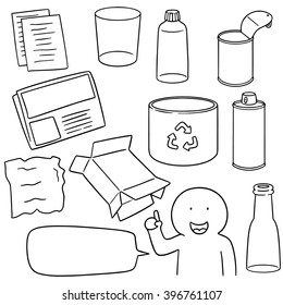 vector set of recycle item