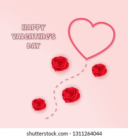 Vector set of red square frames with hearts, flourishes, curls in vintage art deco style. Elegant ornament for decoration, design of wedding invitation, love romantic greeting card for Valentine's Day