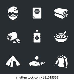 Vector Set of Refugee Icons.