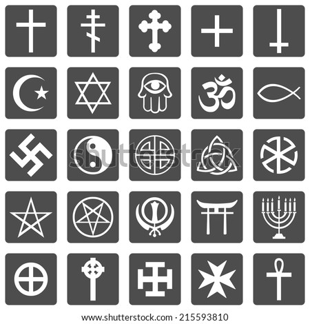Vector Set of Religious Symbols