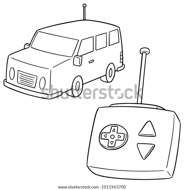 vector set of remote control
car
