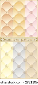 Vector set of repeating patterns of the upholstery.