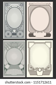 Vector Set of Retro Backgrounds