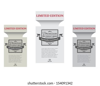 Vector set of retro badged business stationary.